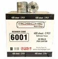 ROSCHE 2PLY 400 SHEET TOILET TISSUE INTERWEAVED