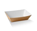 TRAY CARDBOARD BROWN MEDIUM 3  BASE 140 x 85 x 50 mm