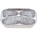 CONTAINER FOIL 3 CAVITY MEAL FC663 205 x 155 x 34 mm
