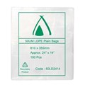 BAG LDPE POLY 50UM 24X14 610 X 355 MM