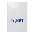 BAG PTD CLEAR 1KG NET 325 X 200 MM
