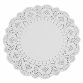 DOYLEY LACE WHITE ROUND 95IN