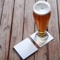 COASTER DRINK SQUARE WHITE