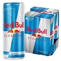 RED BULL ENERGY SUGAR FREE 250ML 4 PACK