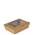 BOX LUNCH KRAFT WINDOW SMALL  BASE 120 X 88 X 37 MM