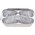 CONTAINER FOIL 3 CAVITY MEAL FC663 205 x 155 x 34 mm