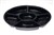 PLATTER BLACK ROUND 6 COMPARTMENT 12IN
